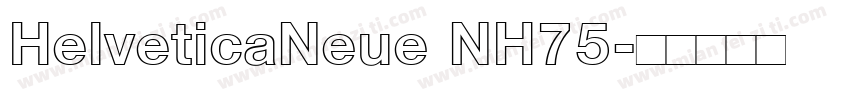 HelveticaNeue NH75字体转换